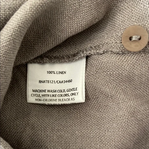 Eileen Fisher Linen Cropped Pants S - Picture 4 of 4